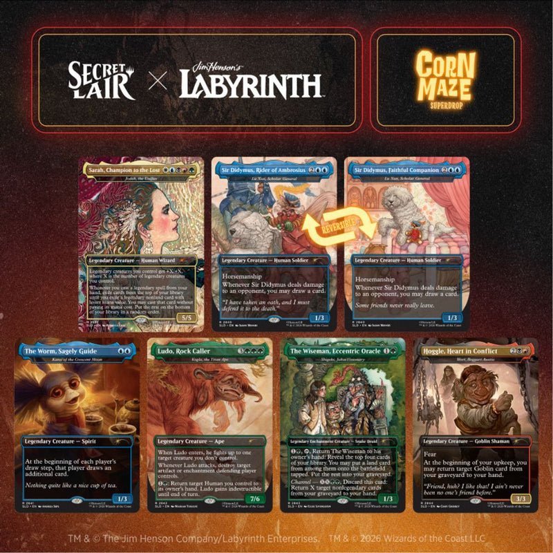 Preventa Secret Lair x Jim Henson’s Labyrinth: Should You Need Us