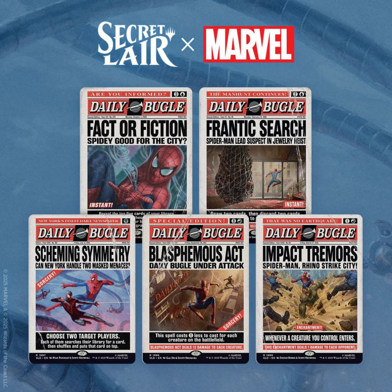 *PREVENTA* Secret Lair x Marvel’s Spider-Man: Daily Bugle Breaking News