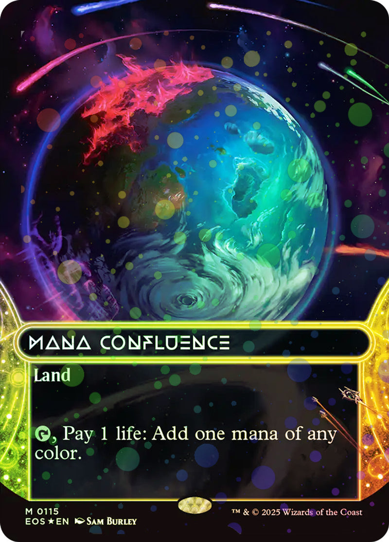 Mana Confluence (0115) (Borderless) (Galaxy Foil) [Edge of Eternities: Stellar Sights]