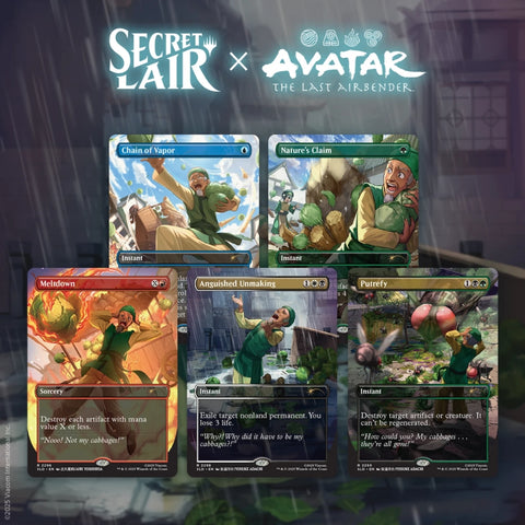 PREVENTA Secret Lair x Avatar: The Last Airbender | My Cabbages!