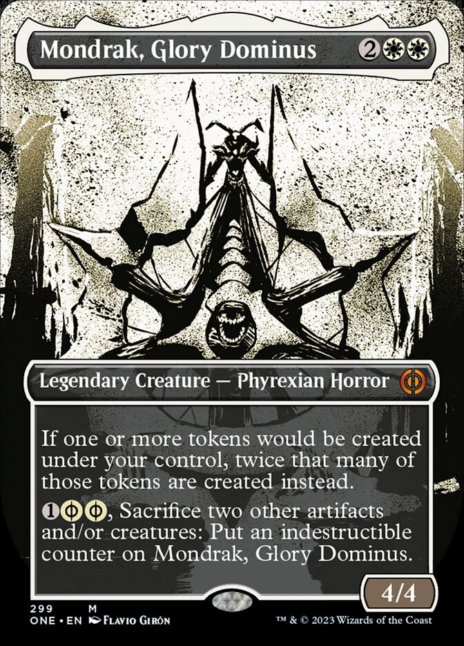Mondrak, Glory Dominus (Borderless Ichor) [Phyrexia: All Will Be One] [ESPAÑOL]