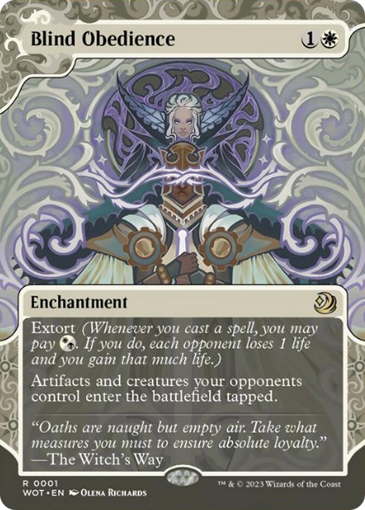 Blind Obedience [Wilds of Eldraine: Enchanting Tales] [ESPAÑOL]