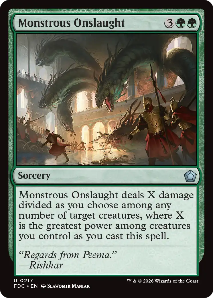 Monstrous Onslaught [Foundations Commander]