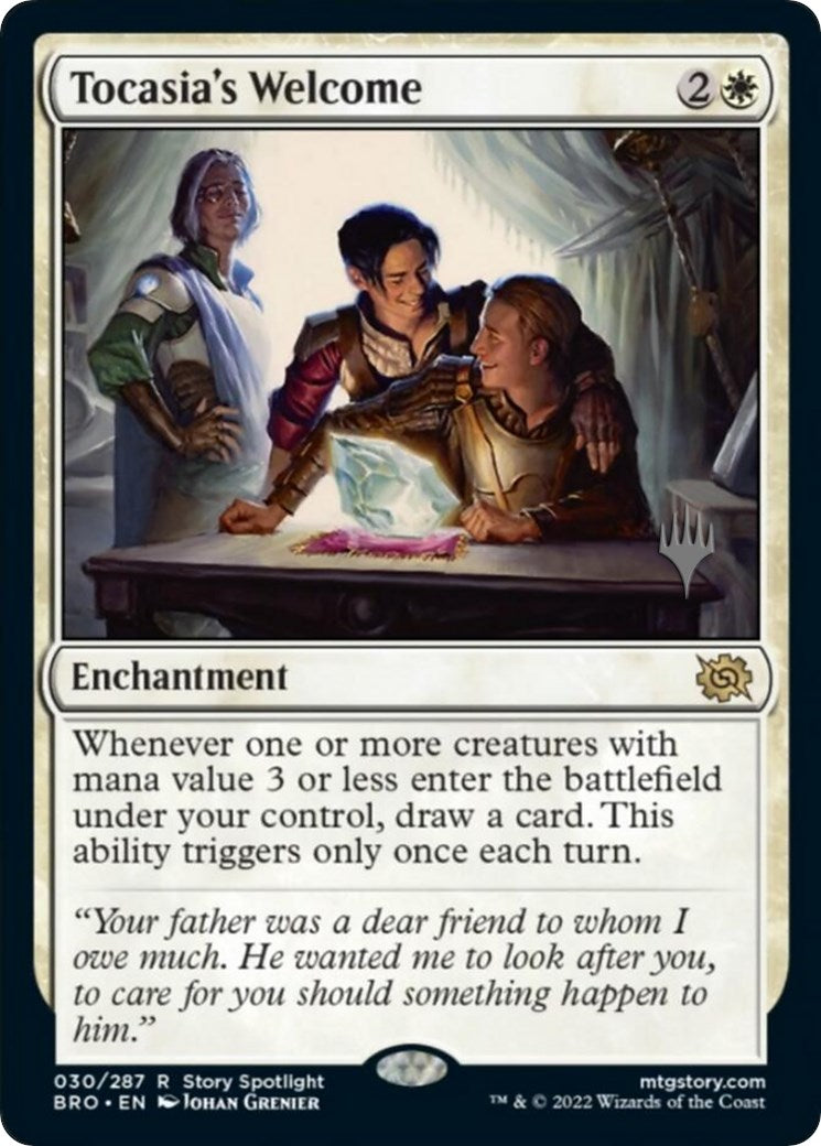 Tocasia's Welcome (Promo Pack) [The Brothers' War Promos] [ESPAÑOL]
