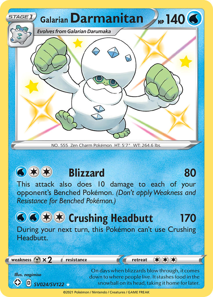 Galarian Darmanitan (SV024/SV122) (ESPAÑOL) [Sword & Shield: Shining Fates]