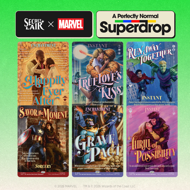 Preventa Secret Lair x Marvel: True Believers in Love