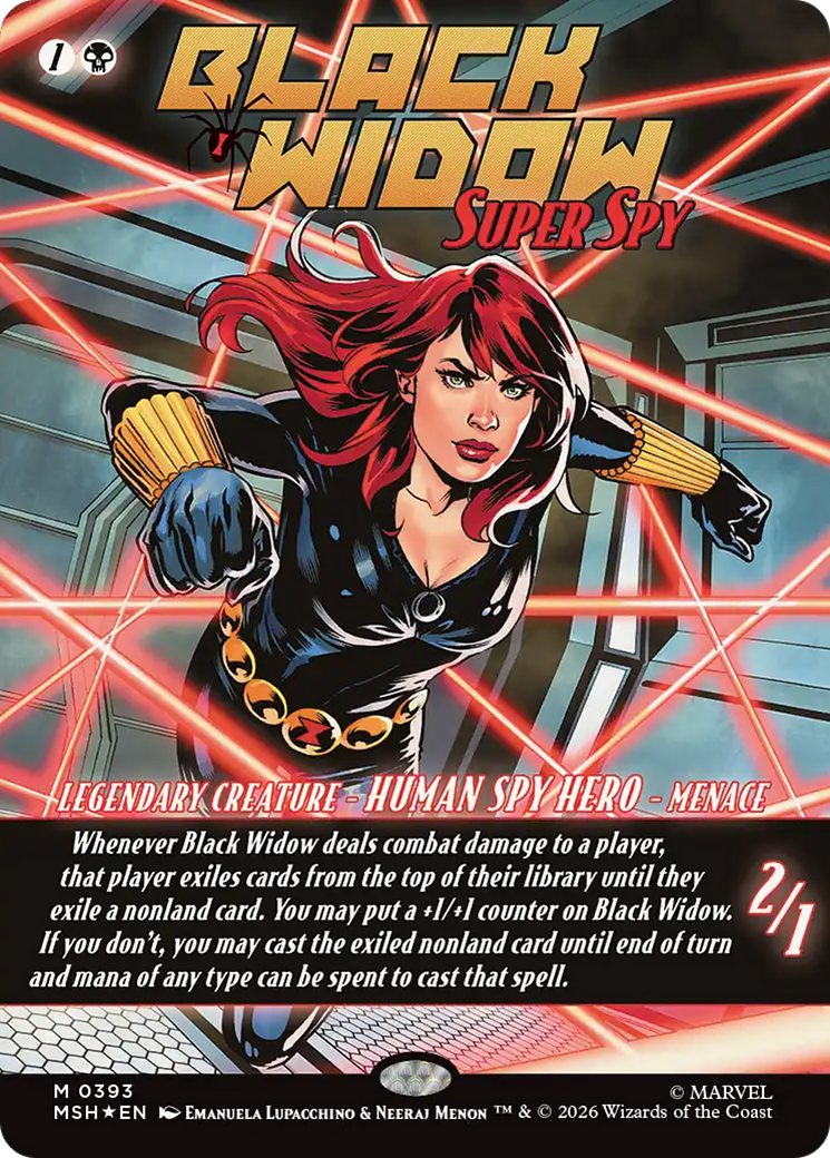 Black Widow, Super Spy (Borderless) (0393) [Marvel Super Heroes].