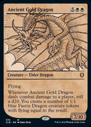 Ancient Gold Dragon (Showcase) [Commander Legends: Battle for Baldur's Gate][ESPAÑOL]