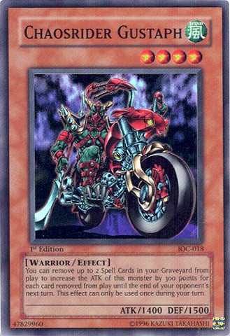 Chaosrider Gustaph [IOC-018] Super Rare