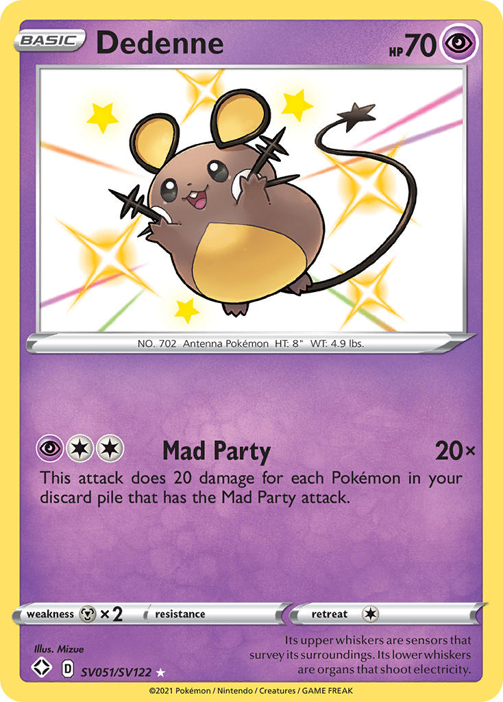 Dedenne (SV051/SV122) (ESPAÑOL) [Sword & Shield: Shining Fates]