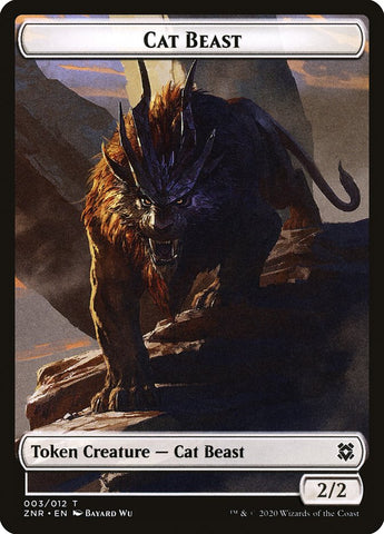 Cat Beast Token (ESPAÑOL) [Zendikar Rising Tokens]