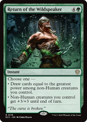 Return of the Wildspeaker [Lorwyn Eclipsed Commander]