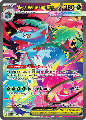 Mega Venusaur ex (177/132) [Mega Evolution: Base Set]