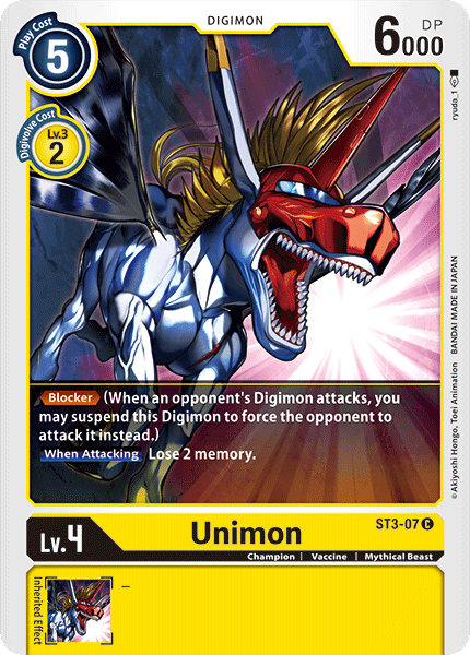 yellow digimon cards Digimon: Starter Deck Fable Waltz ST-19