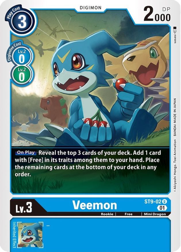 veemon digimon card Card:Veemon | DigimonWiki 0 Digivolve Cost Level Veemon (Parallel Rare) ST8-04 SR